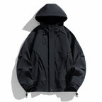 Spring And Autumn High-grade Simple Versatile Trench Coat Windproof Hood Jacket