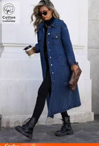 Ripped Mid-length Denim Jacket Amazon Wash Long Sleeve