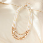 Multi-layer Sweater Clavicle Chain European And American Retro Irregular Baroque Shaped Necklace