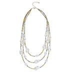 Multi-layer Sweater Clavicle Chain European And American Retro Irregular Baroque Shaped Necklace