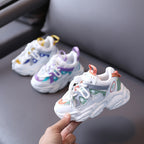 Children's Shoes, Girls' Sports Shoes, Lightweight Breathable Casual Running Shoes