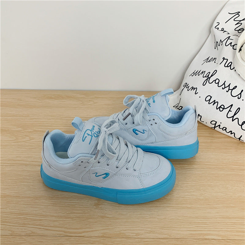 Versatile Thick Shoes Tongue Canvas Shoes For Women