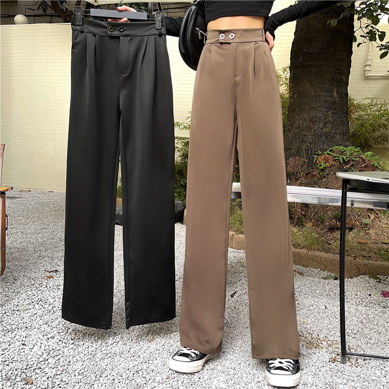 Retro Student Casual Pants Women's Clothing