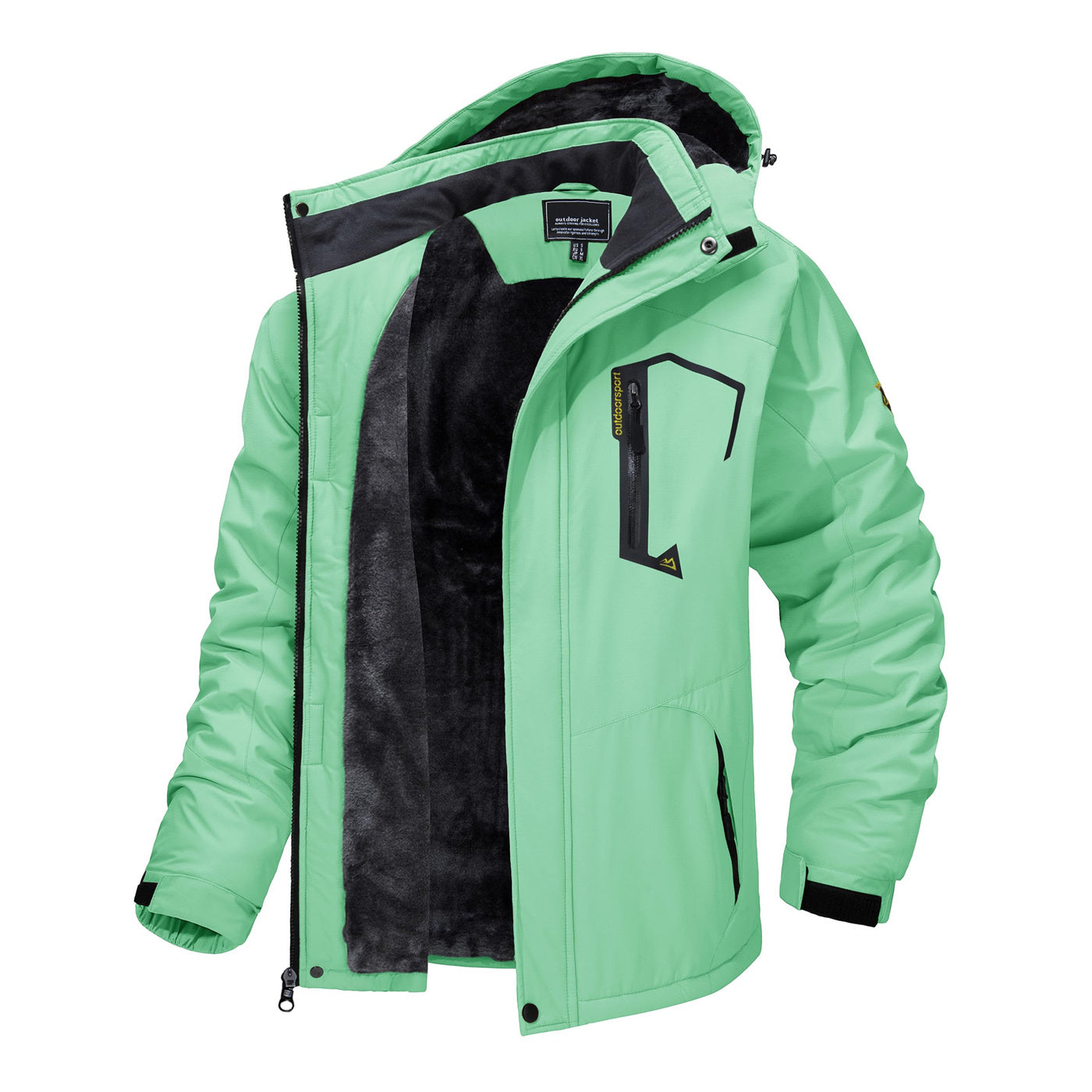 Outdoor Waterproof Winter Jacket Detachable Hood