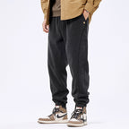 Autumn And Winter Ankle-tied Japanese Corduroy Retro Casual Sports Pants Men