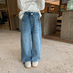 Fashionable Trousers Girls Casual All-matching Straight Pants