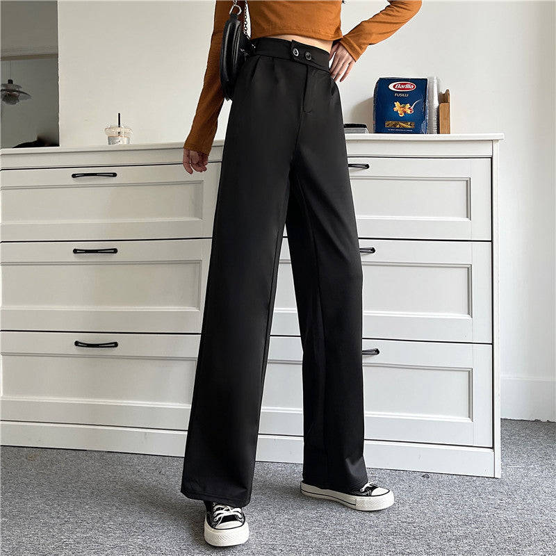 Retro Student Casual Pants Women's Clothing