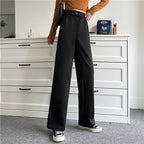 Retro Student Casual Pants Women's Clothing