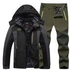 Outdoor Windproof And Frost-proof Men's Jacket and Pants Set