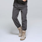Outdoor Men's Fleece Soft Shell Pants Breathable And Windproof Wear-resistant