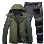 Outdoor Windproof And Frost-proof Men's Jacket and Pants Set