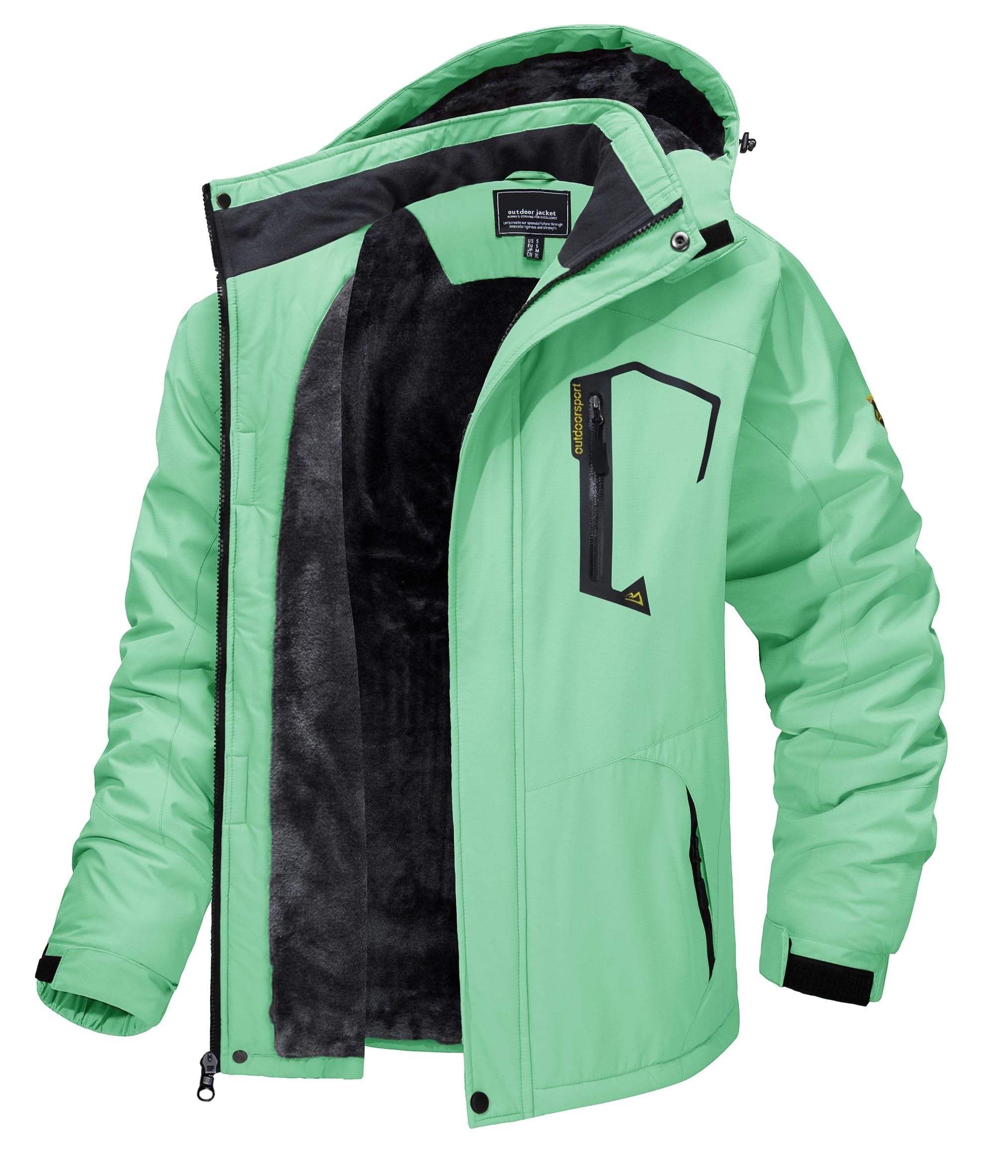 Outdoor Waterproof Winter Jacket Detachable Hood