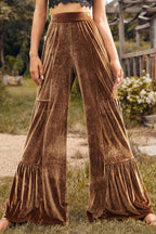 Fashion Trend Casual Flared Wide-leg Pants Women