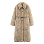 Women's Elegant Fleece Long Overcoat Outerwear