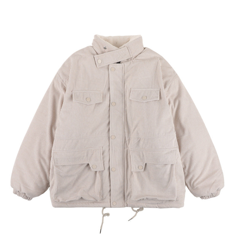 Retro Fashion Mens Workwear Cotton Coat Tide