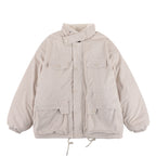 Retro Fashion Mens Workwear Cotton Coat Tide
