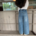 Fashionable Trousers Girls Casual All-matching Straight Pants