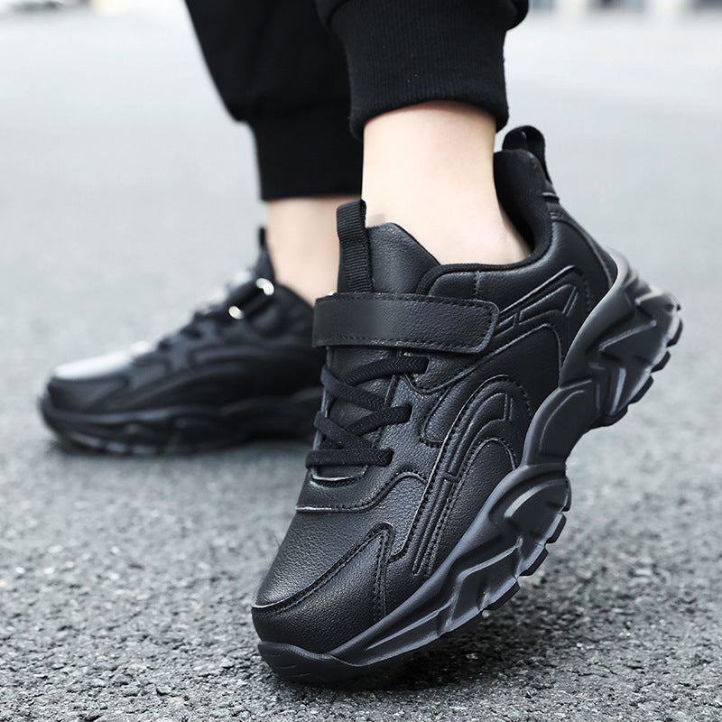 Show Light Boys' and Girls Leather Shoes