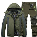 Outdoor Windproof And Frost-proof Men's Jacket and Pants Set