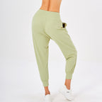 Women's Sports Solid Color High Waist Simple Pocket Casual Pants