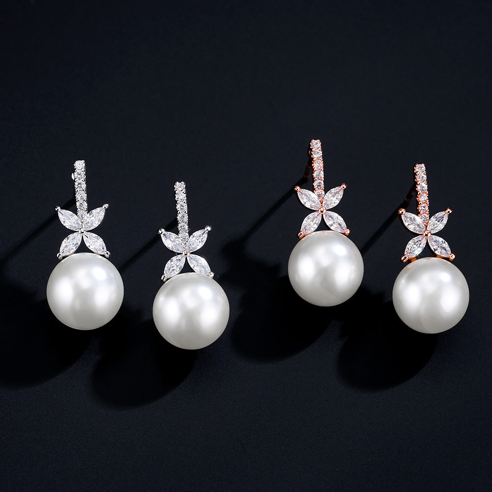 Women's Zirconia Micro-inlaid Elegant Earrings