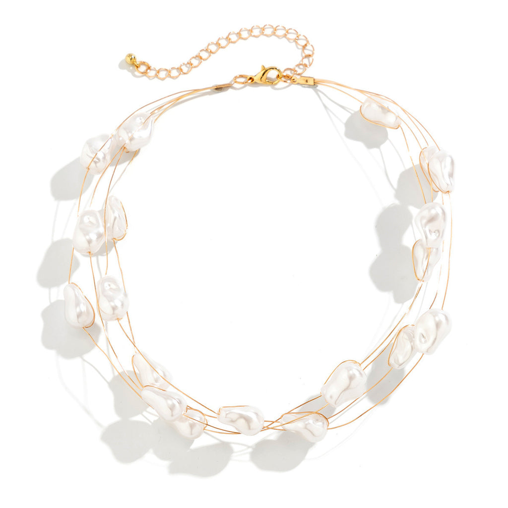 Versatile Baroque Pearl Necklace Bracelet For Women