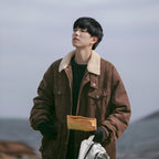 Retro Fashion Mens Workwear Cotton Coat Tide