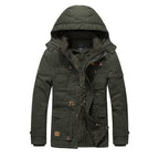Men's Fleece Padded Mid-length Jacket