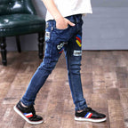 Boys Jeans Autumn And Winter One-piece Velvet
