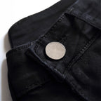 Tight Ripped Trendy Skinny Solid Color Simple Denim Trousers