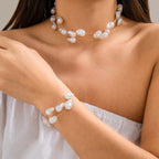 Versatile Baroque Pearl Necklace Bracelet For Women