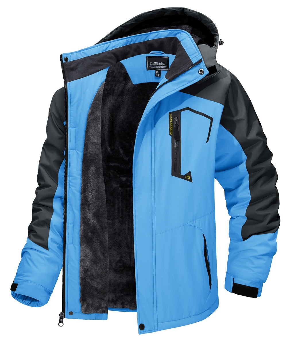 Outdoor Waterproof Winter Jacket Detachable Hood