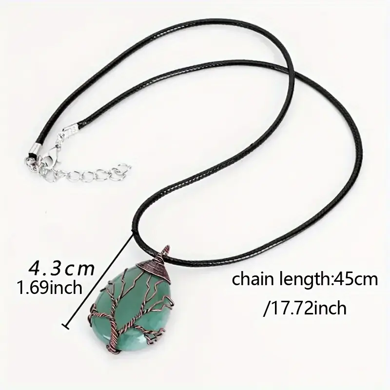 Vintage Tiger's Eye Tree of Life Necklace