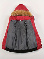 Boys' Casual Hooded Winter Coat - Fleece-Lined Zip-Up Jacket