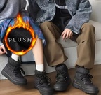 Men's High-Top Winter Boots - Heavy-Duty All-Terrain with Thick Rubber Sole & Warm Lining