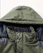 Men's Heavyweight Arctic Jacket - Thermal Insulated Winter Coat with Hooded Windproof Design