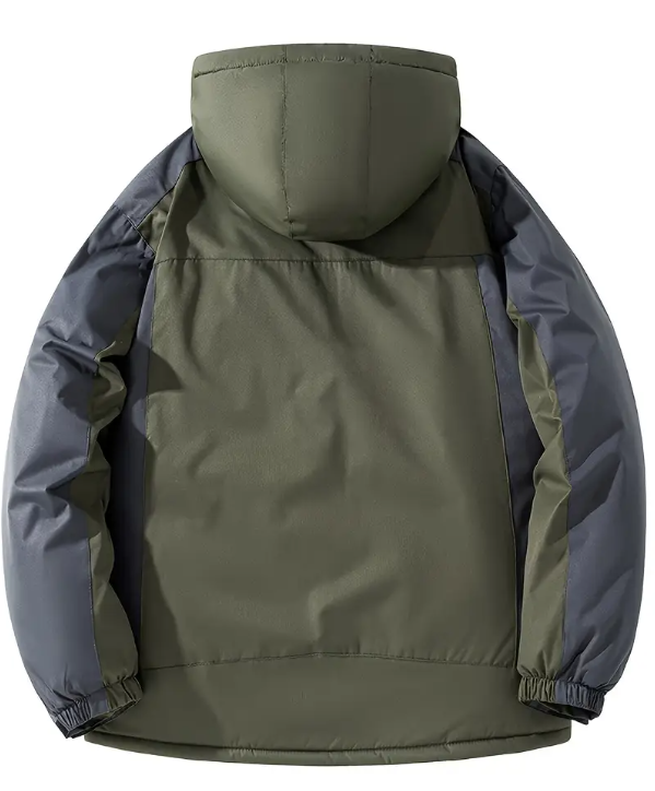 Men's Heavyweight Arctic Jacket - Thermal Insulated Winter Coat with Hooded Windproof Design