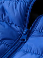 Men's Lightweight Hooded Winter Jacket - Full-Zip Coat with No Bulk Design