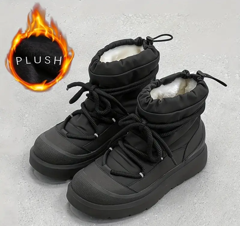 Men's High-Top Winter Boots - Heavy-Duty All-Terrain with Thick Rubber Sole & Warm Lining