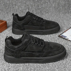 Men's Low-Top Sneakers - Cushioned PVC Sole with Minimalist Design