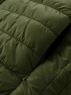 Men's Lightweight Hooded Winter Jacket - Full-Zip Coat with No Bulk Design