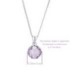 Elegant Blue Gemstone Pendant Necklace - Turquoise with Sparkling Accents