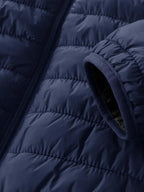 Men's Lightweight Hooded Winter Jacket - Full-Zip Coat with No Bulk Design