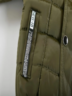 Boys' Casual Hooded Winter Coat - Fleece-Lined Zip-Up Jacket