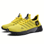 Men's Breathable Mesh Sneakers - Lightweight Low-Top Training Shoes