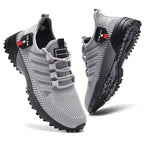 Men's Breathable Mesh Sneakers - Lightweight Low-Top Training Shoes