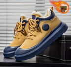 Men's Winter Snow Boots - Heavy-Duty PU Upper & PVC Sole with Warm Thermal Lining