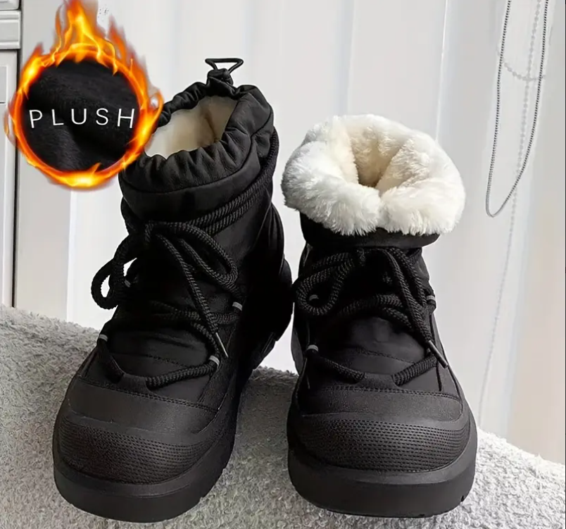 Men's High-Top Winter Boots - Heavy-Duty All-Terrain with Thick Rubber Sole & Warm Lining