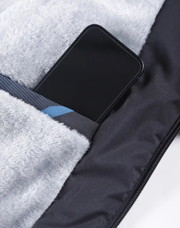 Men's Heavyweight Windproof Jacket - Thermal Insulated Hooded Coat with Camouflage Design