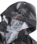 Men's Heavyweight Windproof Jacket - Thermal Insulated Hooded Coat with Camouflage Design